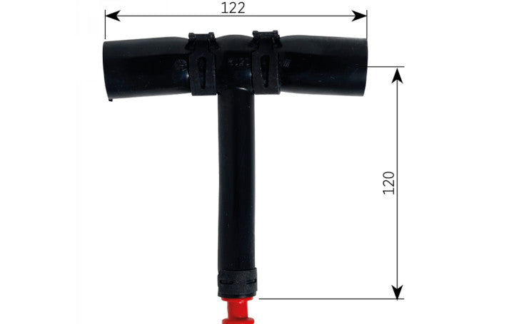 Alde Gummi-T für Entleerung
