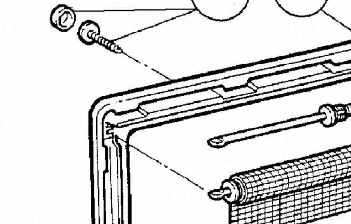 Dometic Befestigungssatz Innenrahmen cremeweiß RAL9001