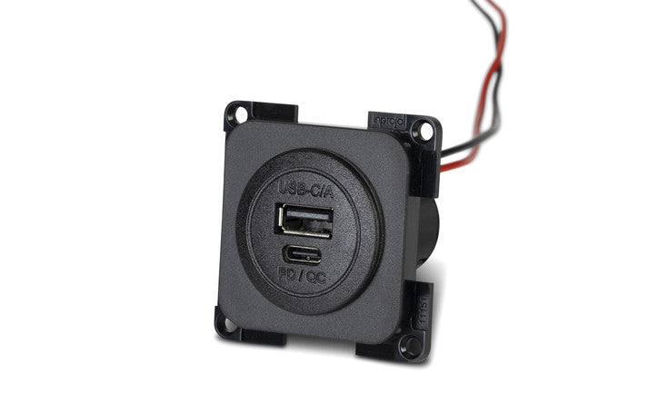 Power USB-C/-A Doppelsteckdose PD/QC