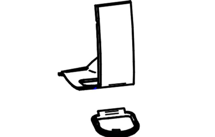 Thule Omnistor 5200 Stecker und Getriebeabdeckung - weiß