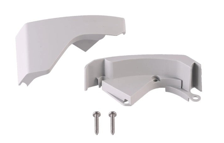 Thule Omnistor 6300 Frondblenden-Endkappen links/rechts - silber