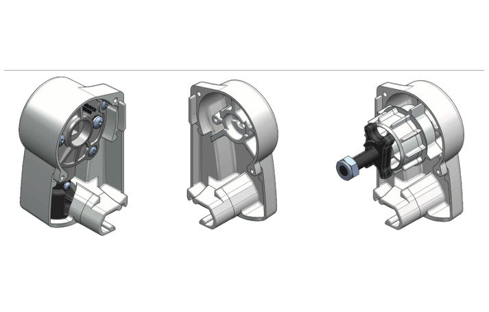 Dometic/Prostor husendekap med snekkegear venstre hvid