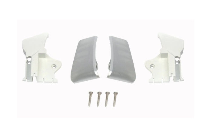 Thule Omnistor 8000 Frontblendenendkappen-Satz silber