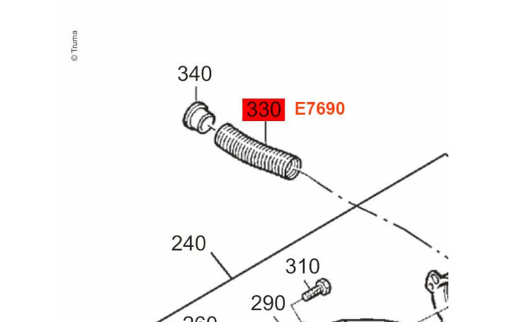 Truma Injektorrohr für E2400