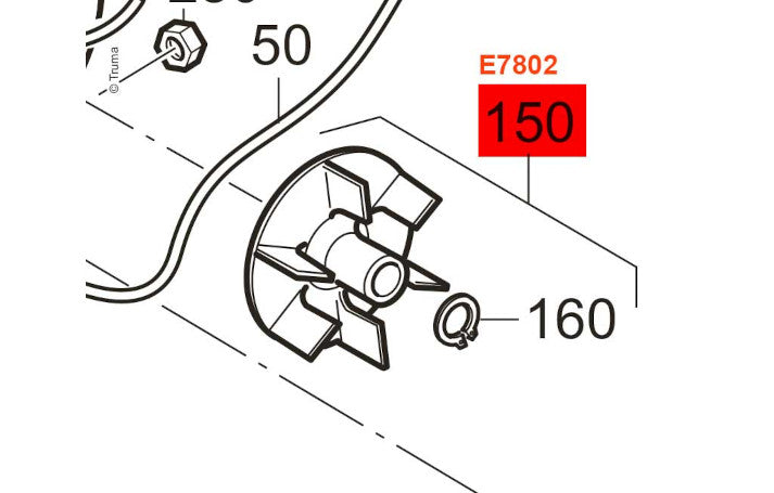 Truma Lüfterrad für Movermotor TE/TER/SE/SER