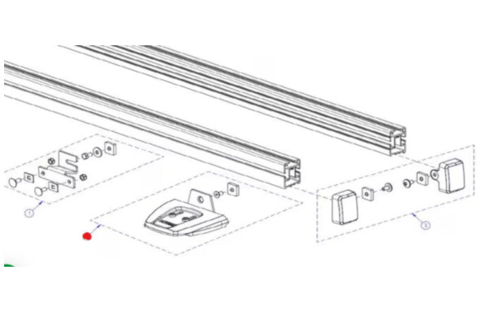 Thule Befestigungsfuß für SmartClamp System Ducato H2