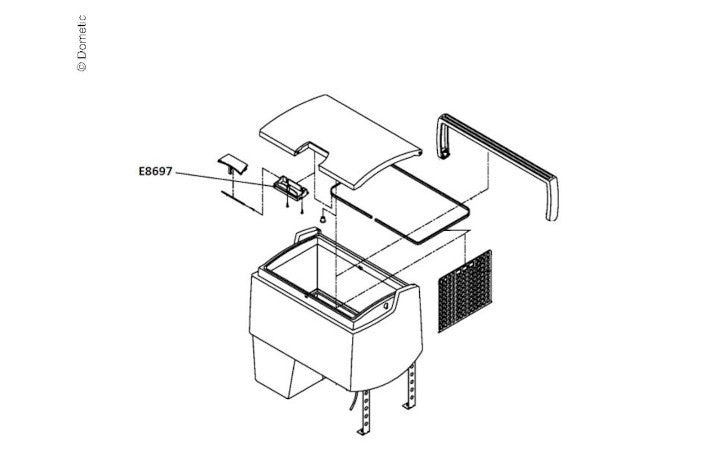 Dometic Halter Verriegelung CF18/CDF18
