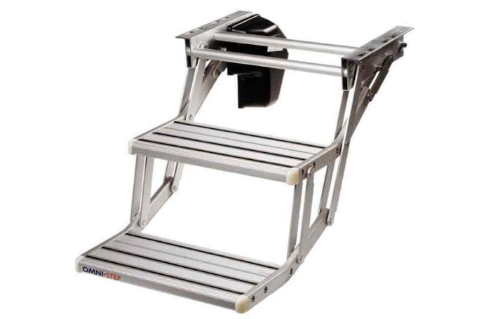 Thule Doppel-Trittstufe Omnistep Aluminium - 12-V motorisierte Einstiegsstufe 500 12V