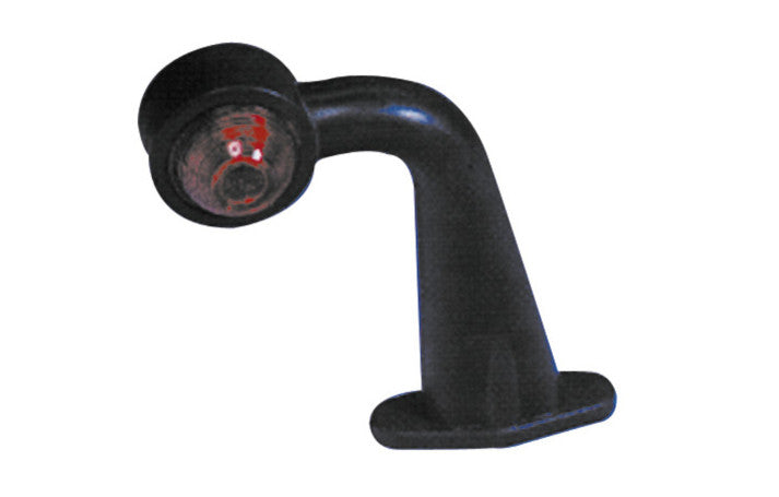 Hella markeringslygte rød/hvid med gummiarm 185 mm
