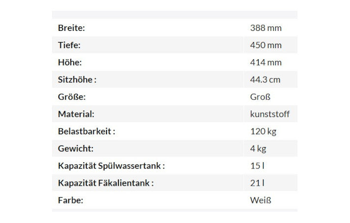 Thetford Porta Potti 365 weiß