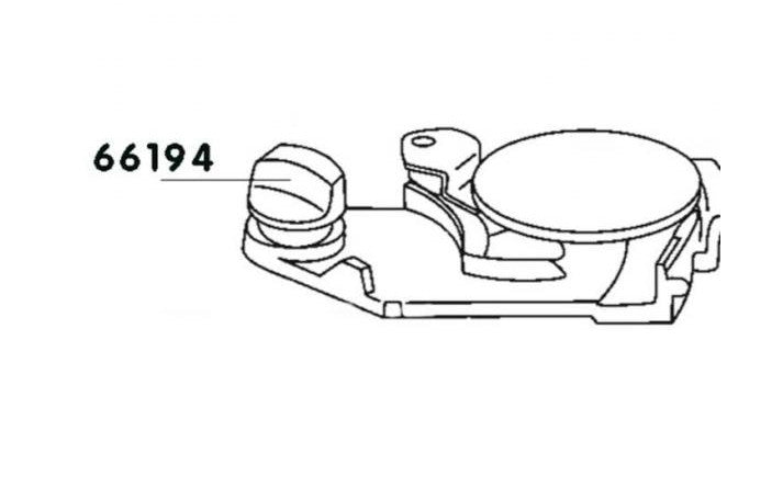 Thetford Schieberknauf Abwassertank CS/CW 200 gelb