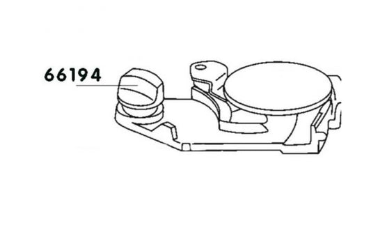 Thetford Schieberknauf Abwassertank CS/CW 200 gelb