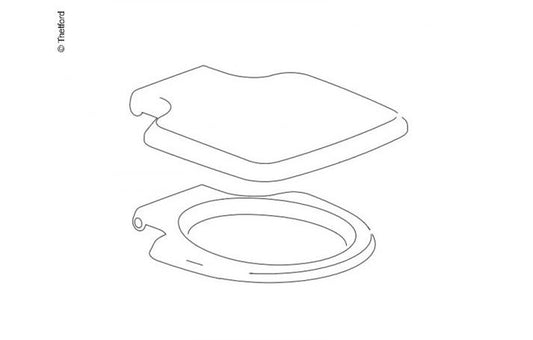 Thetford WC-Sitz mit Deckel Porta Potti 145/165 weiß