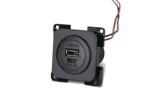 Power USB-C/-A Doppelsteckdose PD/QC