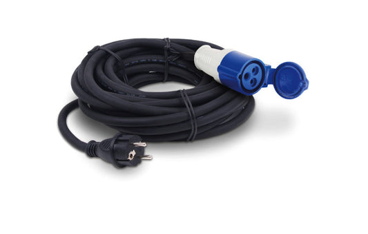 Carbest CEE-Adapterkabel Schuko-Stecker/CEE-Kupplung, 3x2, 5mm², 25m lang
