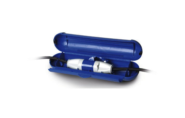 Carbest CEE Safebox Kabelsafe groß mit Schloss, blau