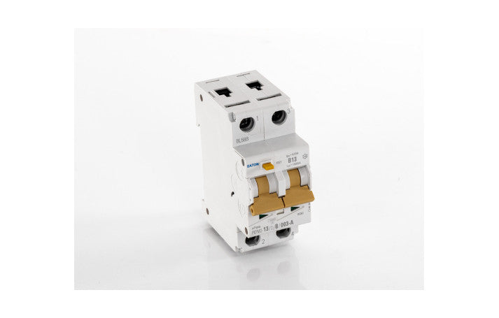 Sicherungsautomat 13 A mit FI-Schutzschalter, ohne Gehäuse
