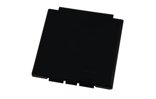 Carbest Ersatzdeckel schwarz, quadratisch, für CEE-Eingangssteckdose