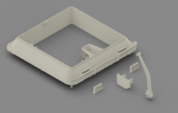 Fiamma Außenrahmen weiß elfenbein Vent 28 F