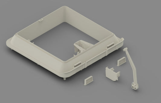 Fiamma Außenrahmen weiß elfenbein Vent 28 F