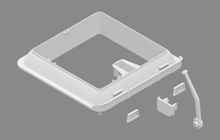 Fiamma Außenrahmen weiß Vent 28 F