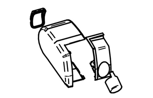 Thule Omnistor 9200 Endkappe (Motor) vor 2022 links - silber