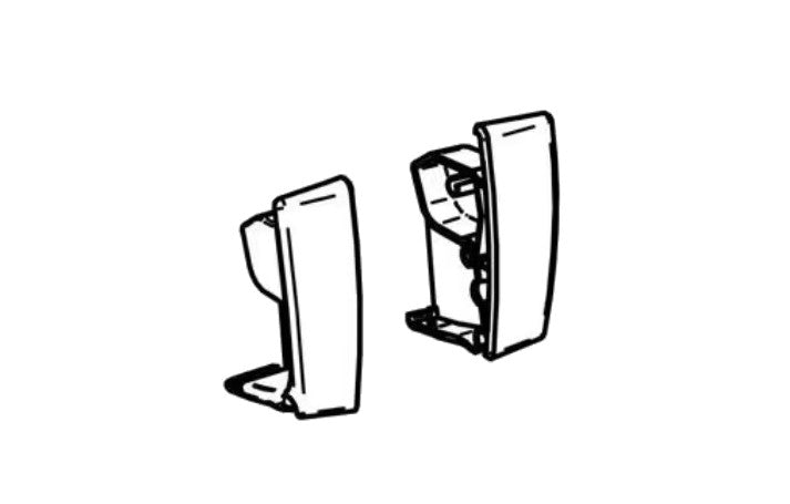 Thule Omnistor 4200 Endkappe Blende - weiß  - links/rechts