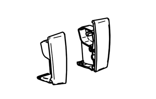 Thule Omnistor 4200 Frontblenden-Endkappen-Satz anthrazit