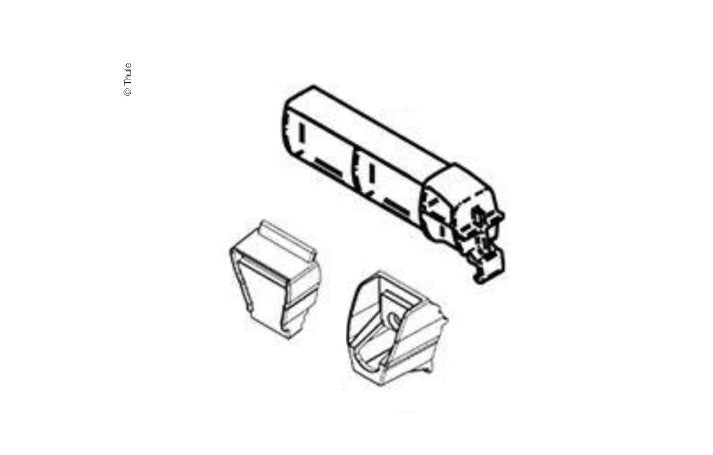 Thule Klemmprofil Endstück und Halterung Front