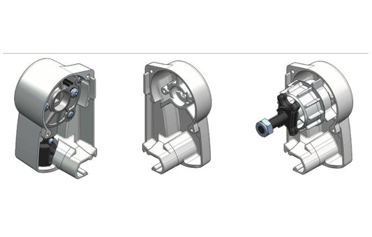 Dometic/Prostor husendekap med snekkegear venstre hvid
