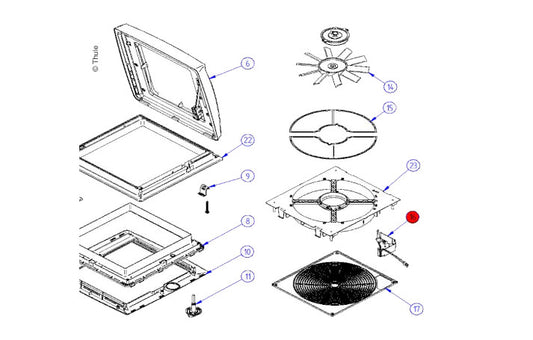 Thule Omnivent elektronische Steuerung V08
