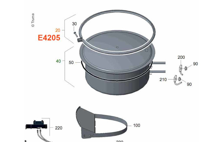 Truma Klemmring mit Schraube für Aquatherm
