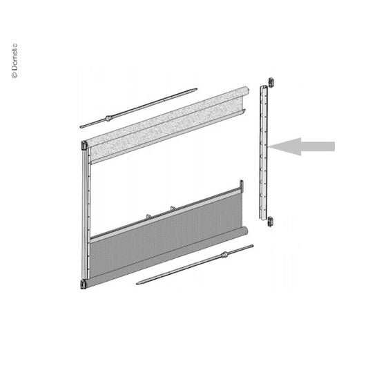 Styreskinne 500mm 2stk