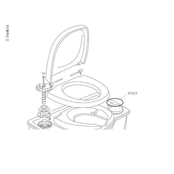 Thetford O-Ring für C2, C3, C4 Toilette