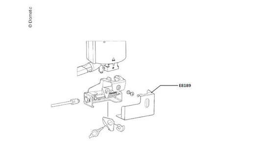 Dometic Verdunkelungssystem für (Duett) 1300x550 grau/grau für Seitzfenster S5/S6.5