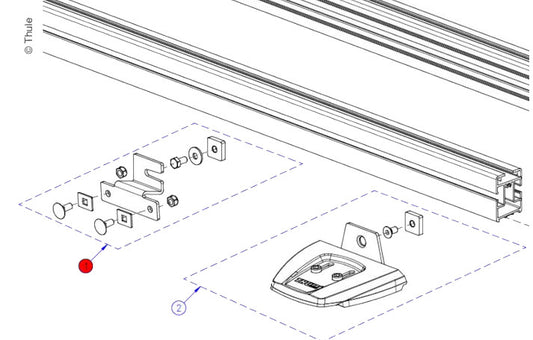 Thule Adapter-Haltesatz für Smart Clamp System Ducato