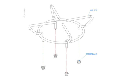 Dometic Einhängegitter klein für MO9222