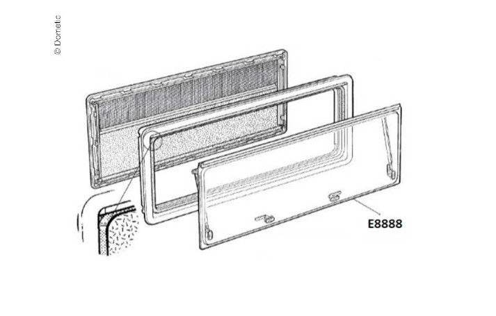 Dometic Fensterflügel S4 900x450
