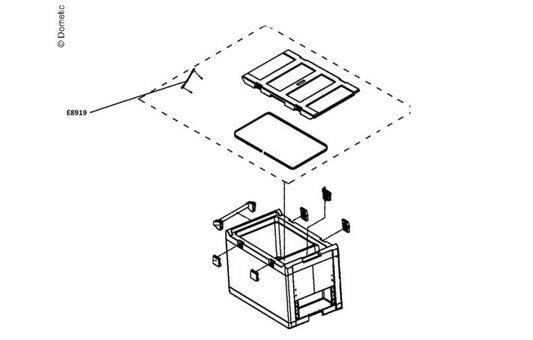Dometic Halteband Deckel CF-80/CF-110