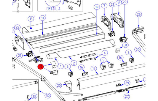 Thule Omnistor 9200 Gehäusestütze