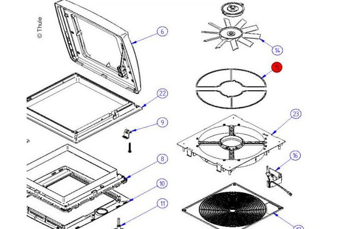 Thule Omnivent Netzgittereinlage
