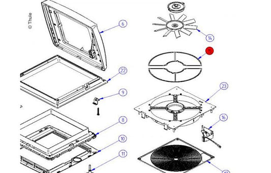 Thule Omnivent Netzgittereinlage
