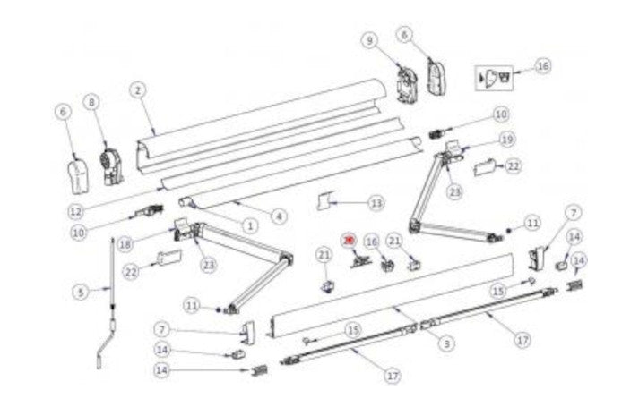 Thule Omnistor Klemmhalterung