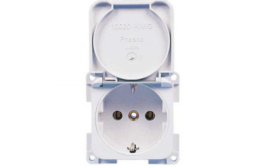 Einbausteckdose 230V - Silber