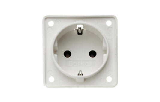 Berker INTEGRO hellgrau Einbausteckdose 230V