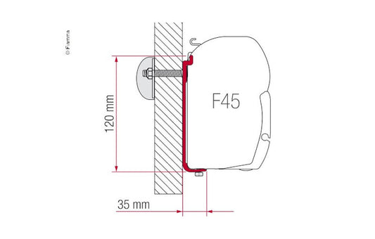 Fiamma Markisen Adapterkit AS400L