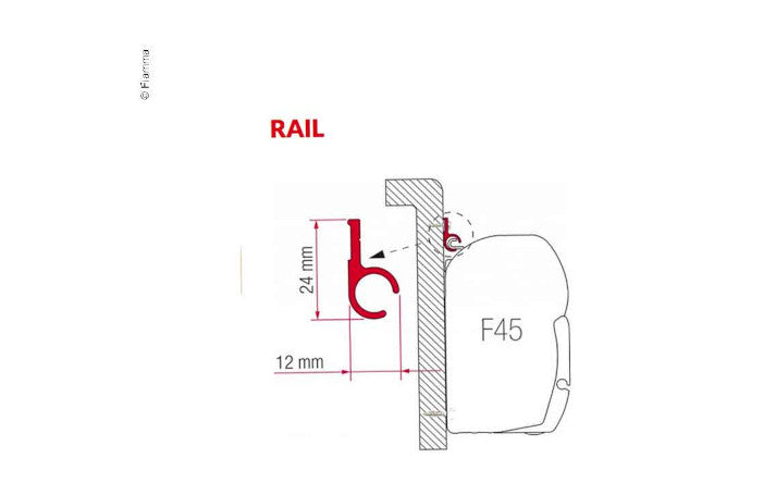 Fiamma Adapter Rail 'R' 300cm