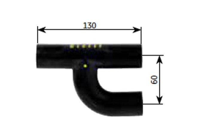 Alde Gummi-Y mit Bandklemmschellen