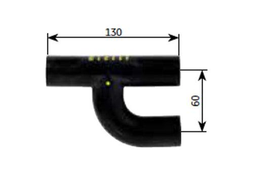 Alde Gummi-Y mit Bandklemmschellen