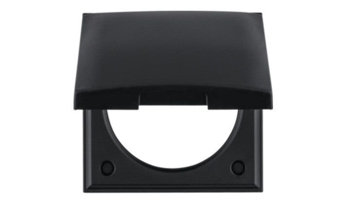 Berker INTEGRO Steckdosenrahmen granitschwarz mit  Klappdeckel